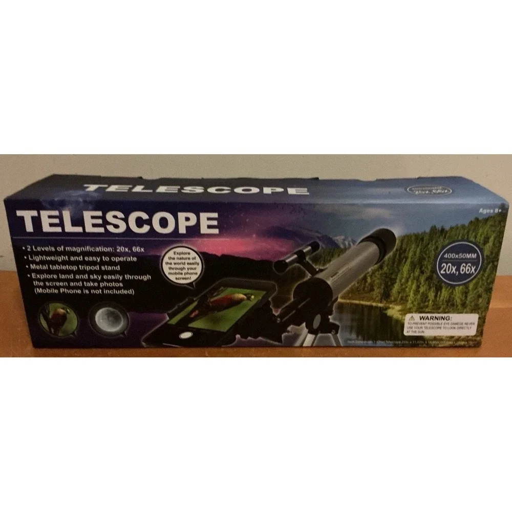 TELESCOPE WITH SMARTPHONE‎ HOLDER 400x50MM For Ages 8 Plus